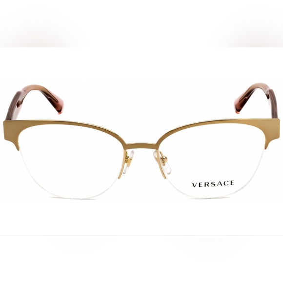Versace Women's Gold and Brown Eyeglasses - Picture 3 of 4